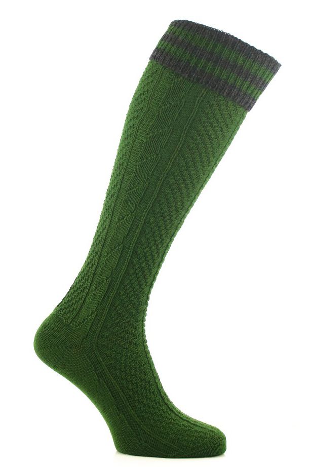 Kniebund Socken moos-anthrazit